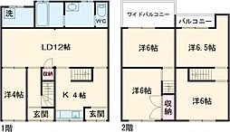 西京極堤下町貸家 1階5LDKの間取り