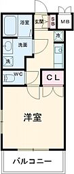 ラグジュアリーアパートメント砧 4階1Kの間取り