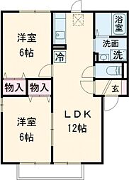 間取図画像 2LDK