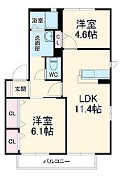 間取図画像 2LDK