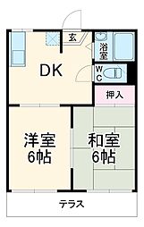 間取図画像 2DK