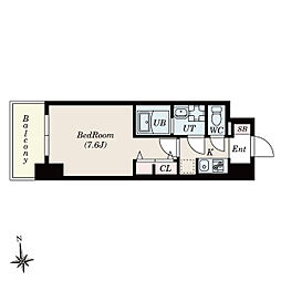 Ｓ−ＲＥＳＩＤＥＮＣＥ桜本町ａｗｅｓｏｍｅ 14階1Kの間取り