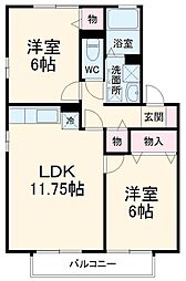 間取図画像 2LDK