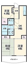 間取図画像 3DK