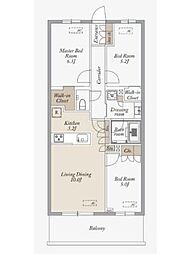 KDXレジデンス武蔵境II 1階3SLDKの間取り