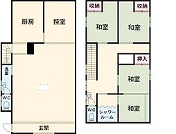 富岡セントラル 1階4LDKの間取り