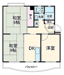 間取図画像 3DK