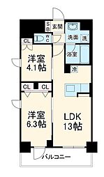 間取図画像 2LDK