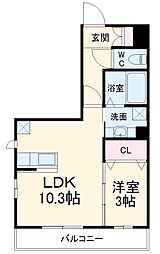 間取図画像 1LDK