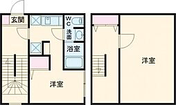 LEGALAND江古田 1階2Kの間取り