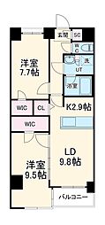 間取図画像 2LDK