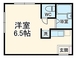 メゾンワイズ 1階1Kの間取り