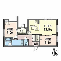 間取図画像 2LDK