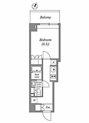 JR京浜東北・根岸線 関内駅 徒歩4分の賃貸マンション 10階1Kの間取り