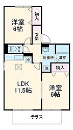間取図画像 2LDK