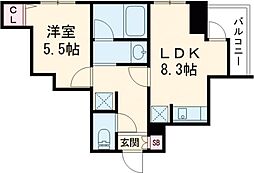 GRANPASEO　西日暮里 6階1LDKの間取り