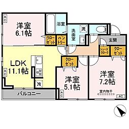 間取図画像 3LDK