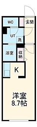 Ｇ　ＶＩＶＲＥ　岡崎駅前 4階1Kの間取り