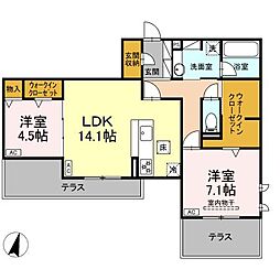 間取図画像 2LDK