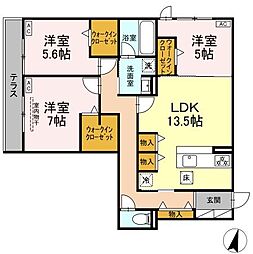 間取図画像 3LDK