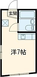 ルレ西荻窪 1階ワンルームの間取り