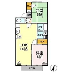 間取図画像 2LDK