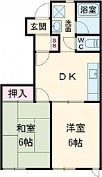 間取図画像 2DK