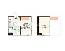 ハーモニーテラス北小岩ＸＸ 1階ワンルームの間取り
