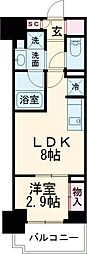 JR総武線 東中野駅 徒歩3分の賃貸マンション 10階1LDKの間取り