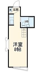 パティオ大岡 ワンルームの間取図画像