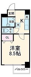 ＣＩＴＹ　ＳＰＩＲＥ烏丸御池 5階1Kの間取り