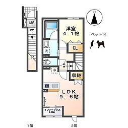 間取図画像 1LDK