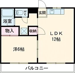 間取図画像 1LDK