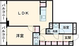 ACP Residence 新江古田 1階1LDKの間取り