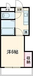 小田急小田原線 鶴川駅 バス15分 下堤下車 徒歩3分の賃貸マンション 1階1Kの間取り