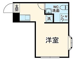 ＲＥＺＥＴ柏 1階ワンルームの間取り