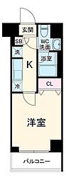 RELUXIA横濱元町 4階1Kの間取り