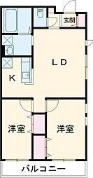 ｇａｔｏ大崎 3階2LDKの間取り