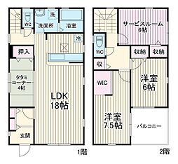Kolet千城台北#06 1階2SLDKの間取り