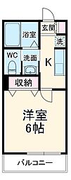 Will Fino大和田 3階1Kの間取り