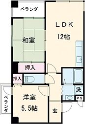 ＴＡＫＥ7 3階2LDKの間取り