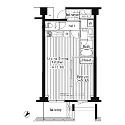 ＰＲＩＭＥ　ＵＲＢＡＮ　東中野　ＣＯＵＲＴ 3階1LDKの間取り