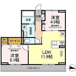 間取図画像 2LDK