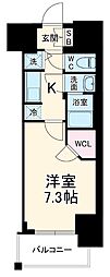 名古屋市西区新道1丁目マンション 1Kの間取図画像