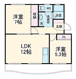 間取図画像 2LDK