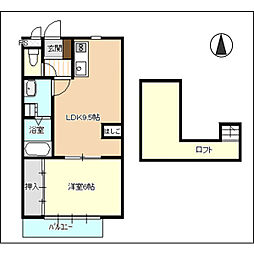 間取図画像 1LDK