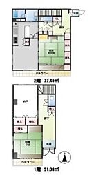 アヴニール23 1階2SLDKの間取り