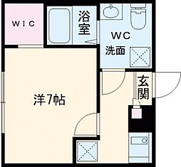 Agrande　Hitotsubashi-gakuen（エイグラン一橋学園） 2階1Kの間取り