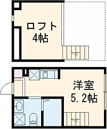メゾン堀切菖蒲園 2階ワンルームの間取り