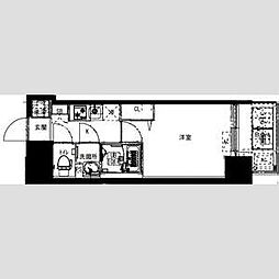 Alivis福島海老江（旧：フォーリアライズ福島ルノン） 12階1Kの間取り